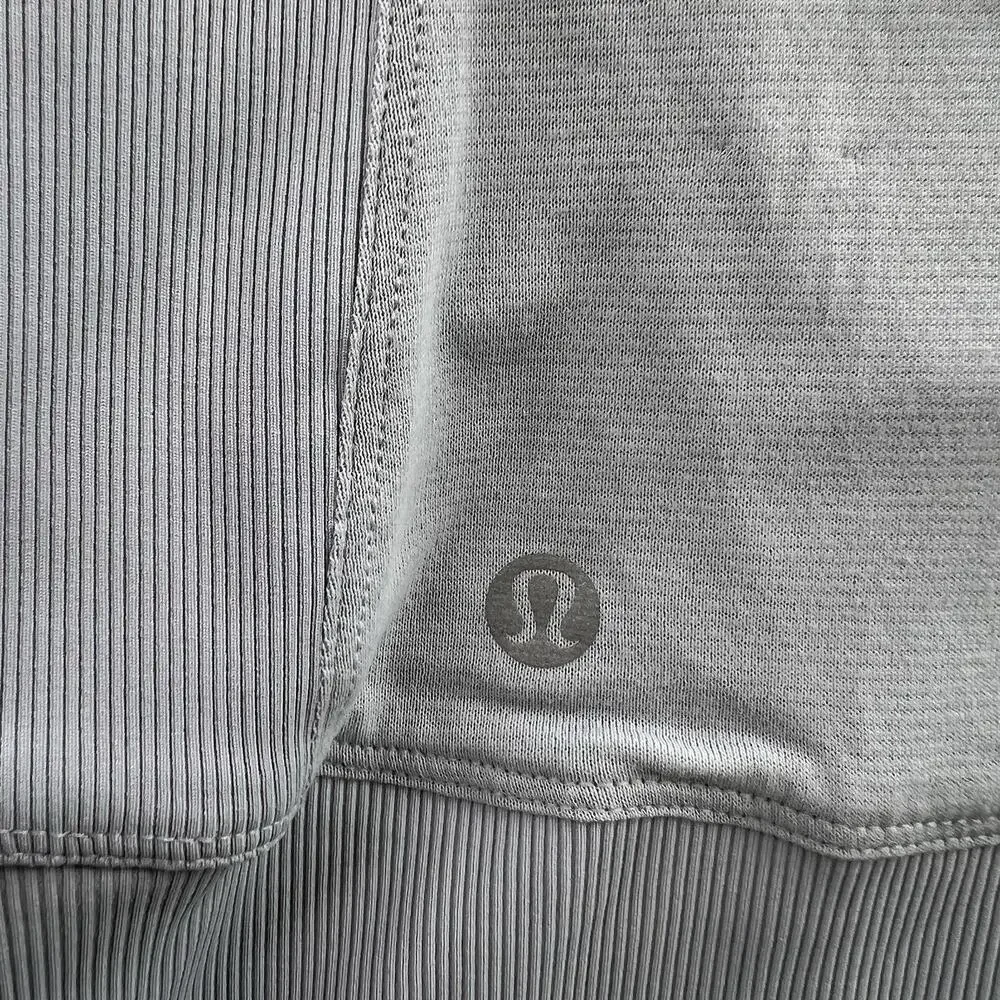 Lululemon Sz 10 In Flux Jacket Dance Studio Reversible Hooded Silver Fox Stretch